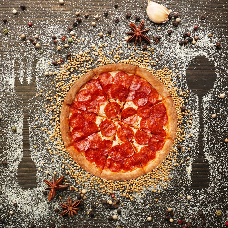 888 Пицца Двойная пепперони 30 см